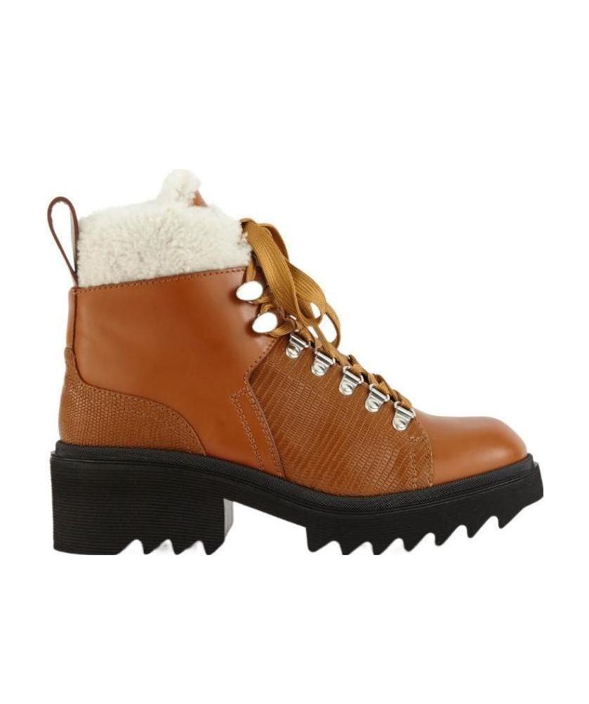 Chloé Bella Mountain Ankle Boots In Brown