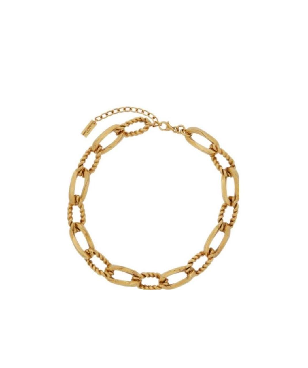 Saint Laurent Gold-plated Chainlink Necklace In Yellow