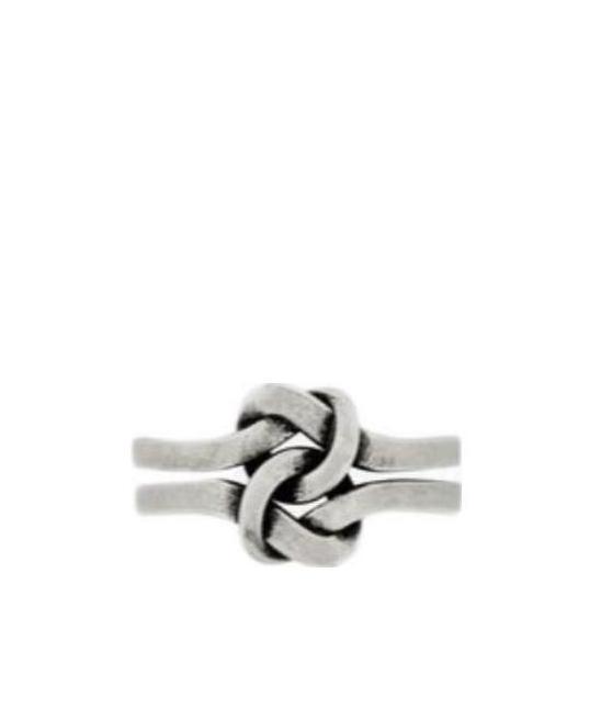 Saint Laurent You  Me Ring In Gray