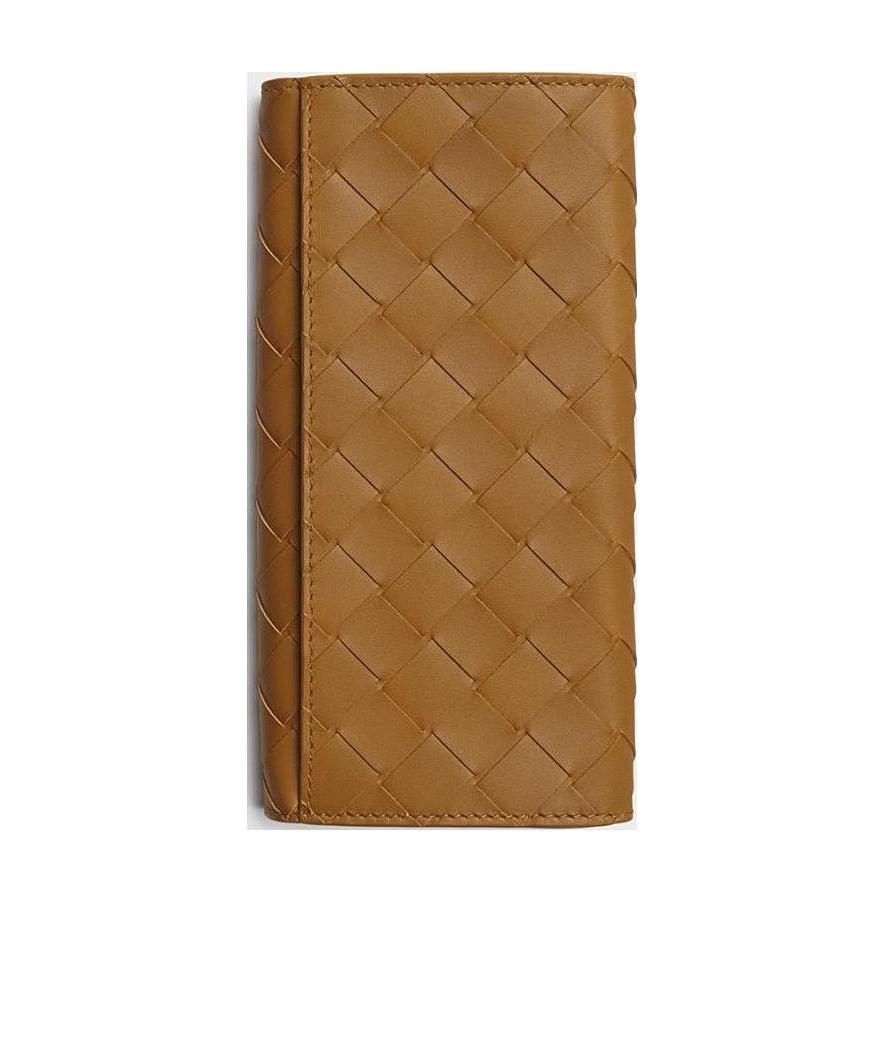 Bottega Veneta Intrecciato Weaves Long Purses In Brown