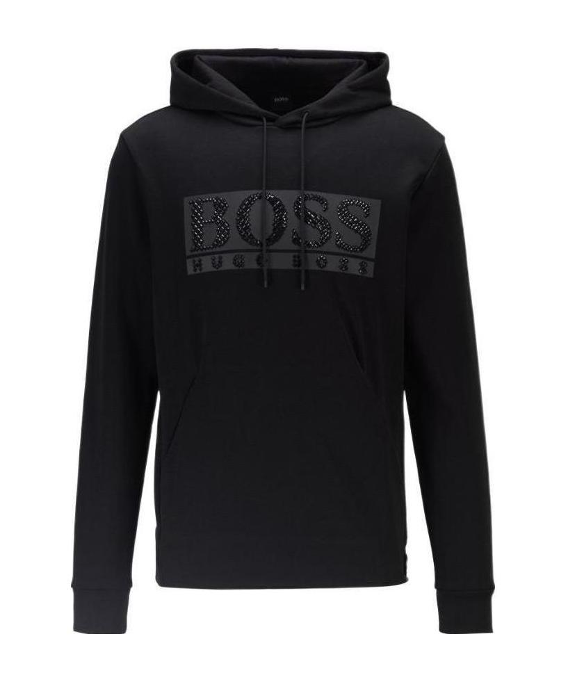 HUGO BOSS BLACK DIAMOND LOGO DECORATED SWEATER