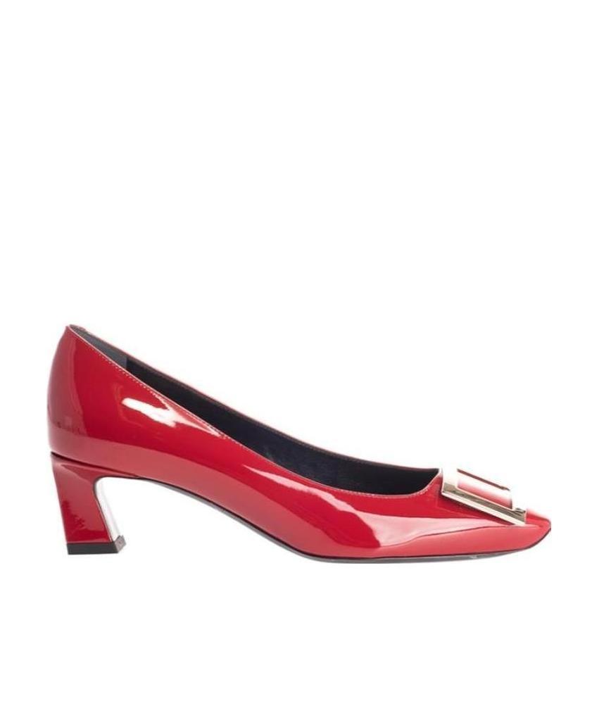 Shop Roger Vivier Trompette Buckle Pumps In Red