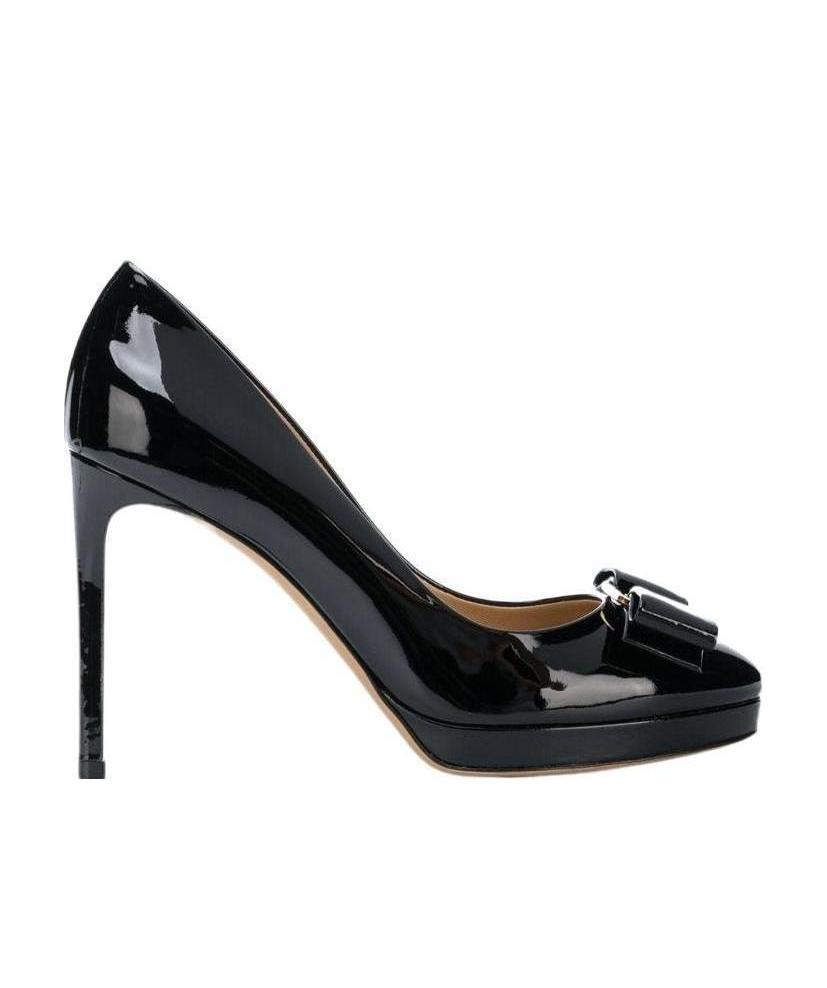Ferragamo Shallow High-heeled Shoes In Black