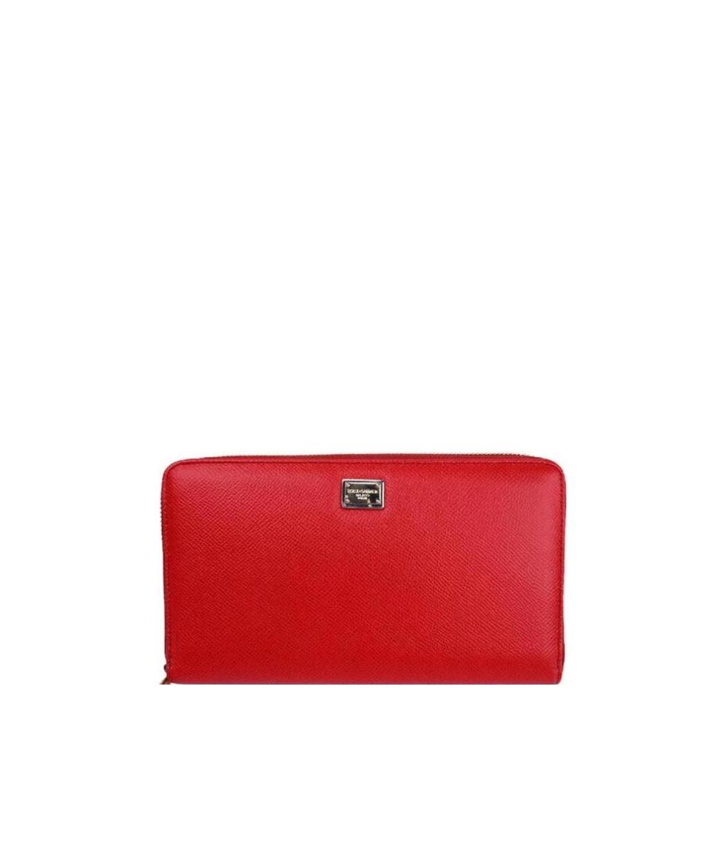 Dolce & Gabbana Logo Details Wallet In Red