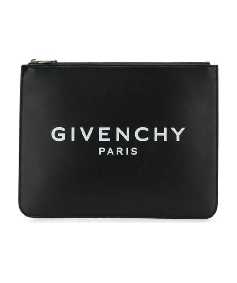 Givenchy Logo Print Pouch In Black