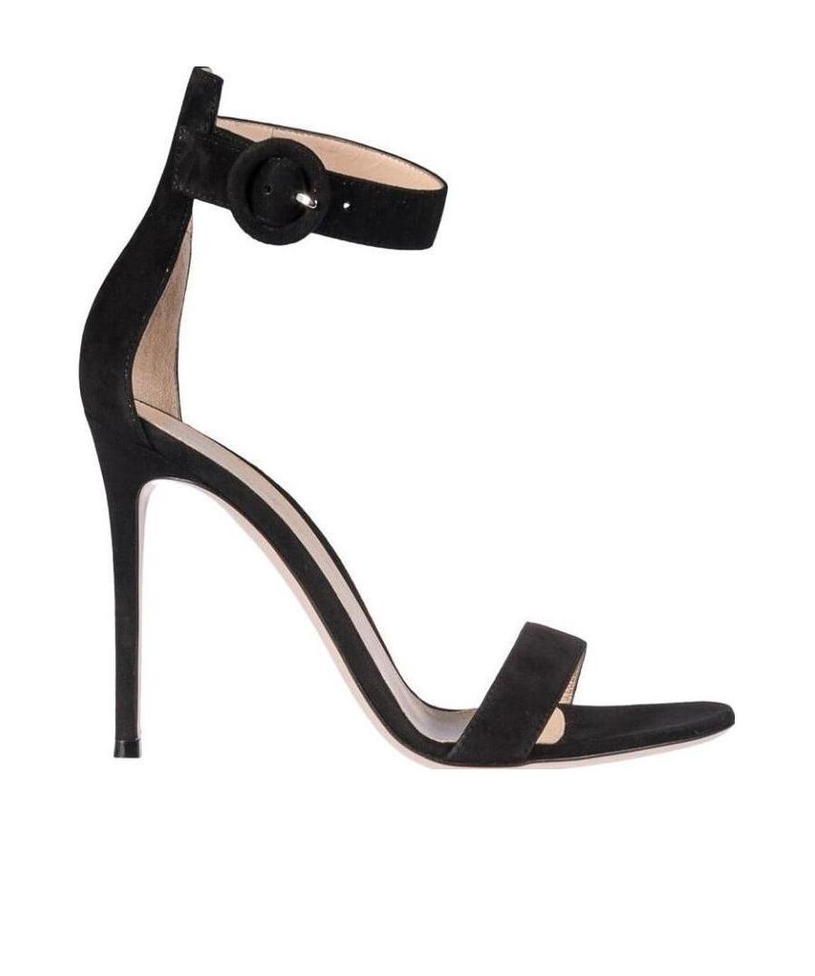 Gianvito Rossi Sandali Con Cinturino Alla Caviglia In Black
