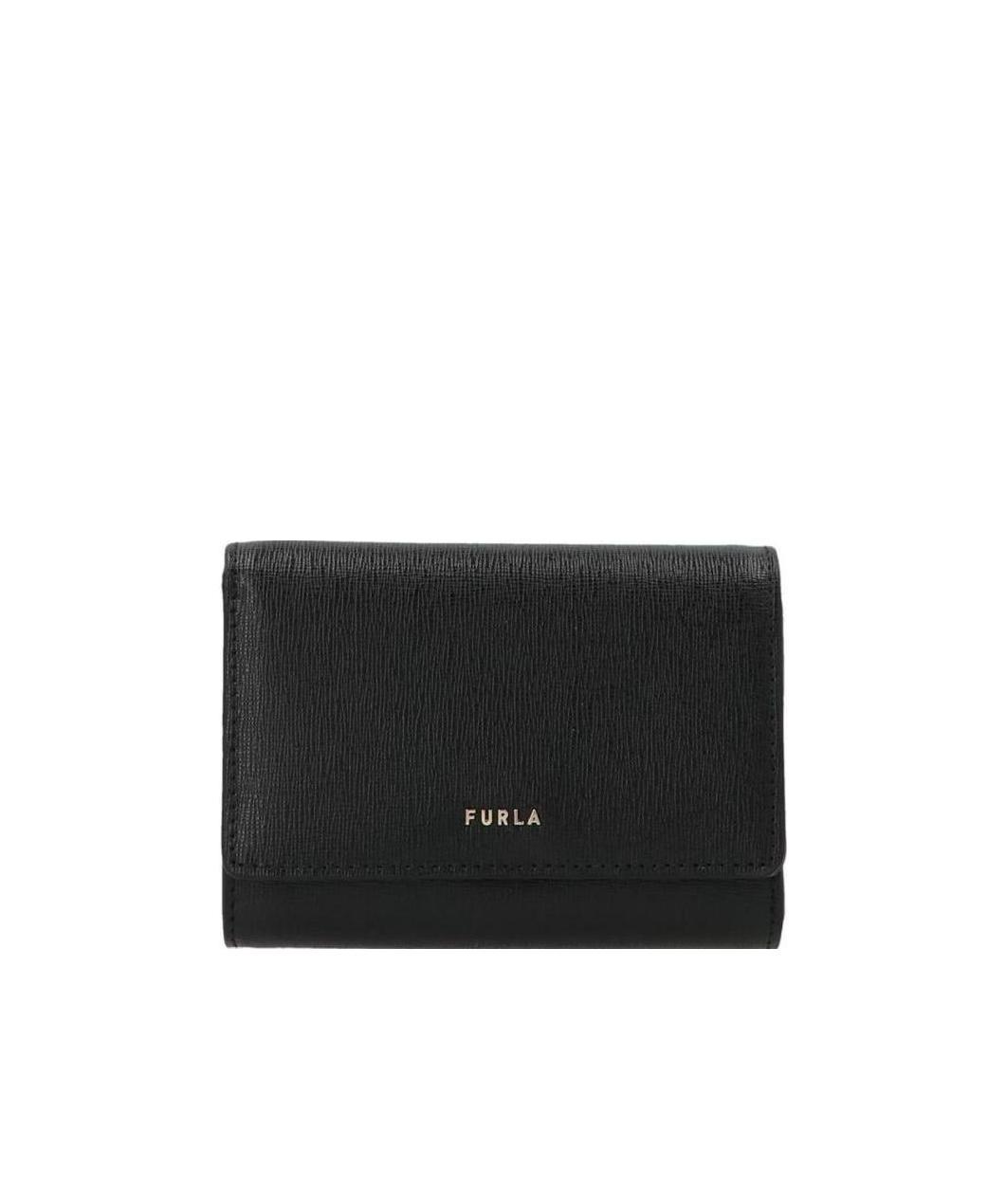 Furla Logo Foldover Wallet In Gray