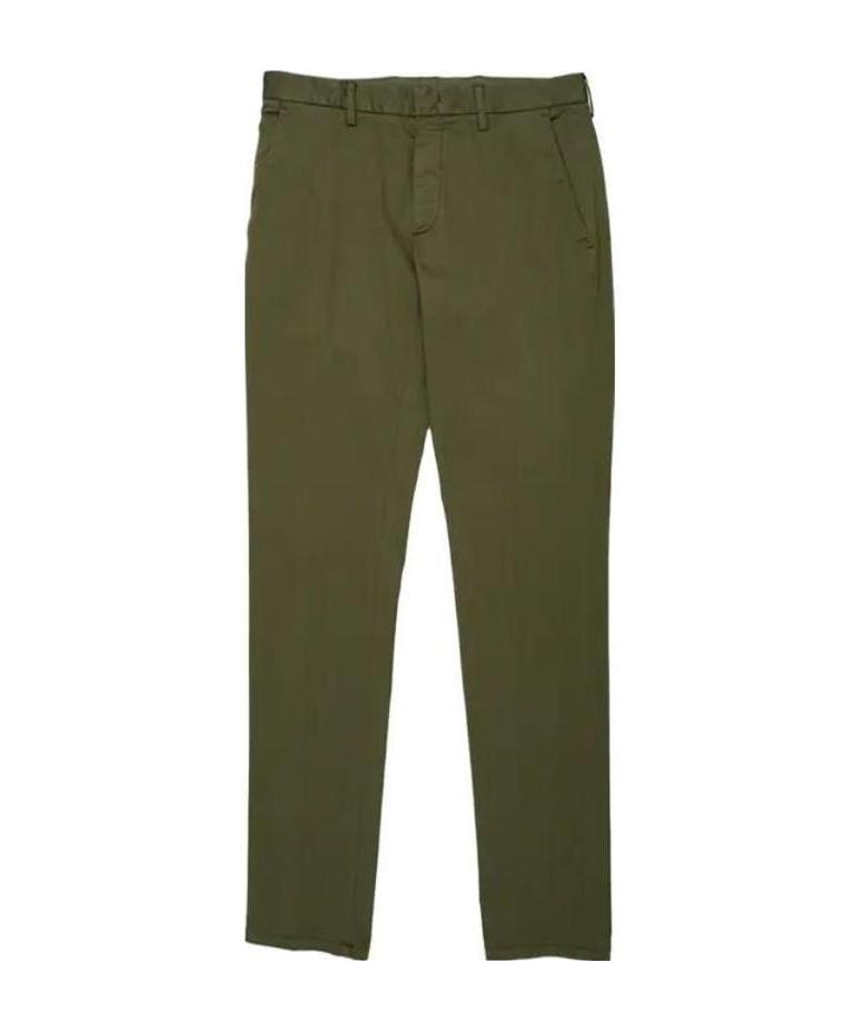 Zegna Solid Color Casual Pants In Green