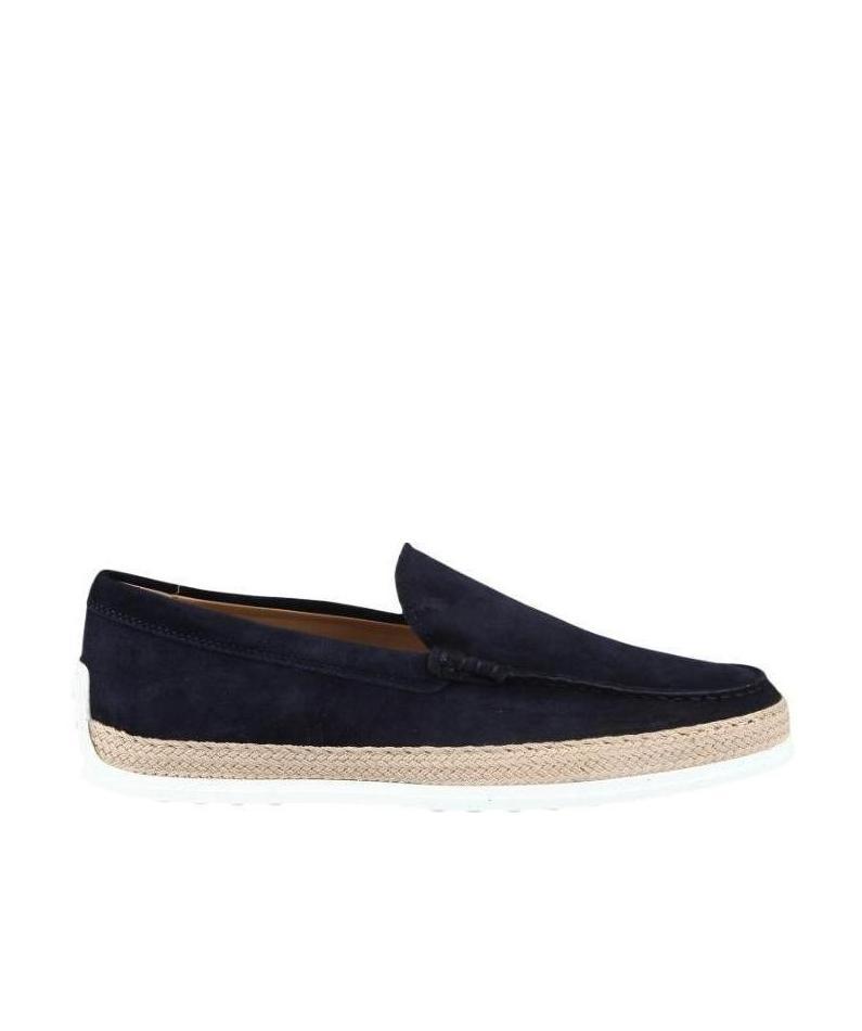 Tod's Slip-on Suede Loafers In Black