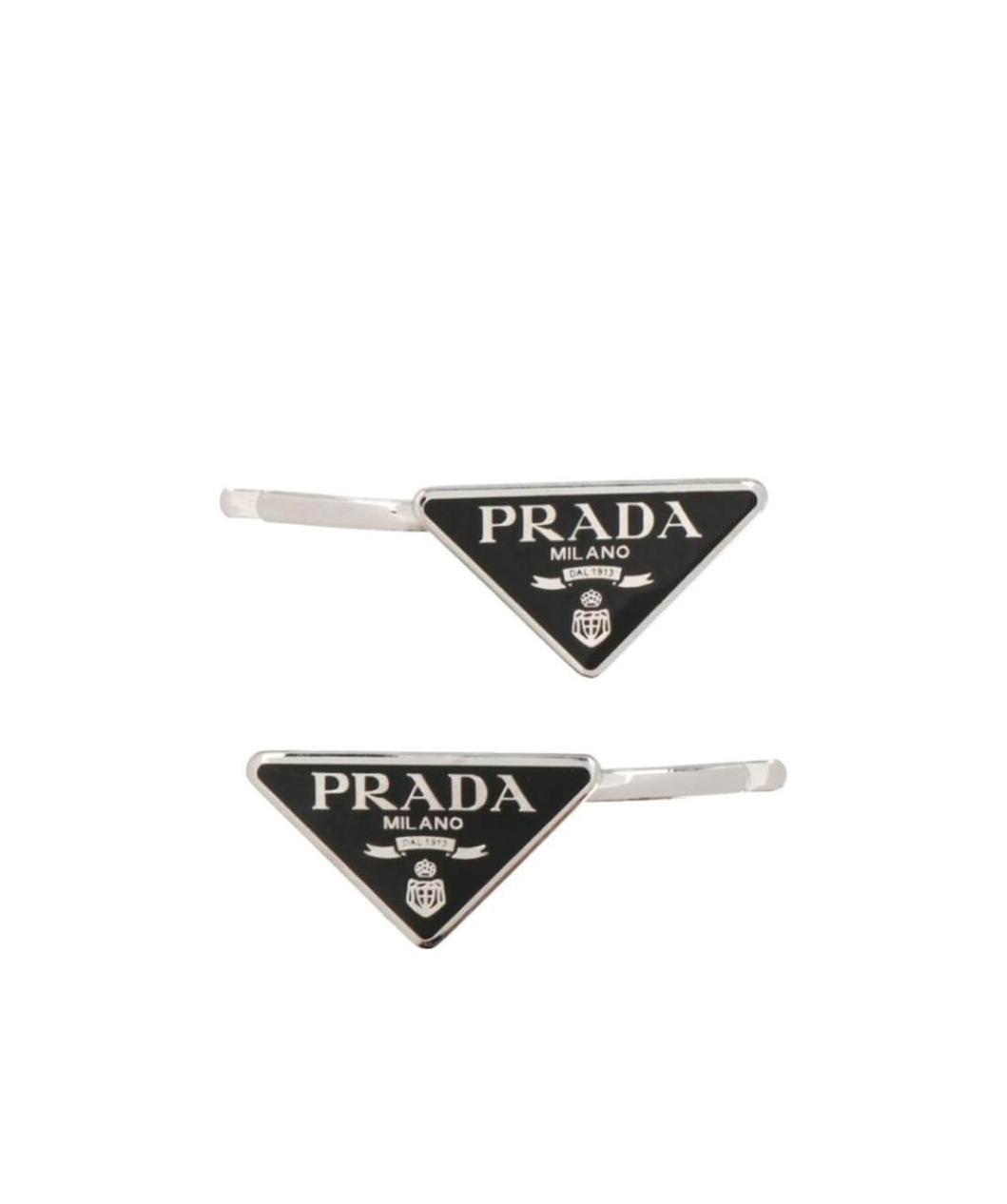 PRADA SET OF TWO HAIR CLIPS 