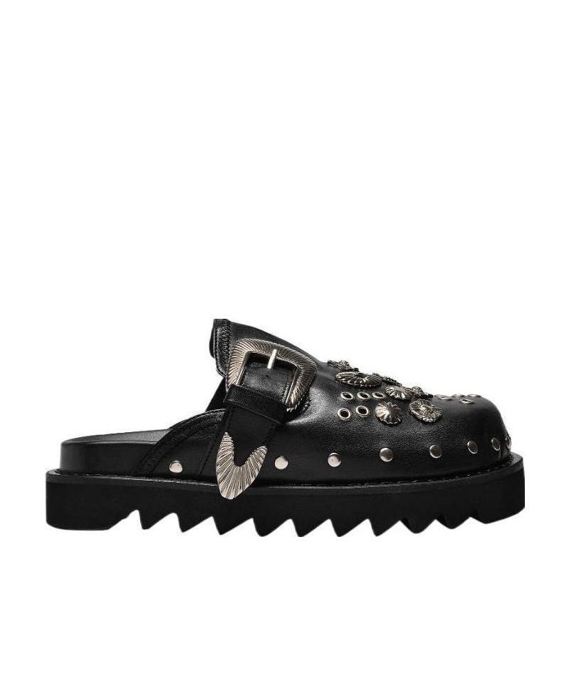 Toga Buckled Clogs In Black