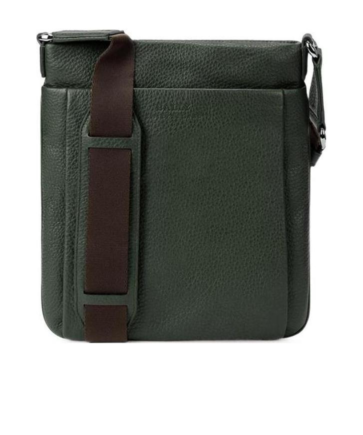 Bally Logo Details Satchel In Green
