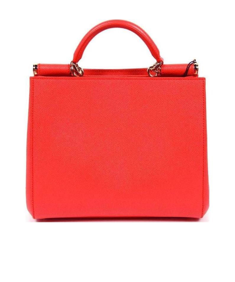 Dolce & Gabbana Logo Details Handbag In Orange