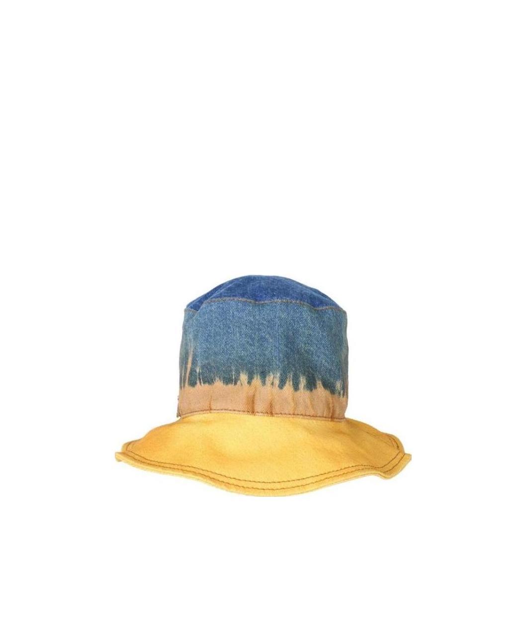 Alberta Ferretti Bucket Hat With Tie Dye Print In Yellow