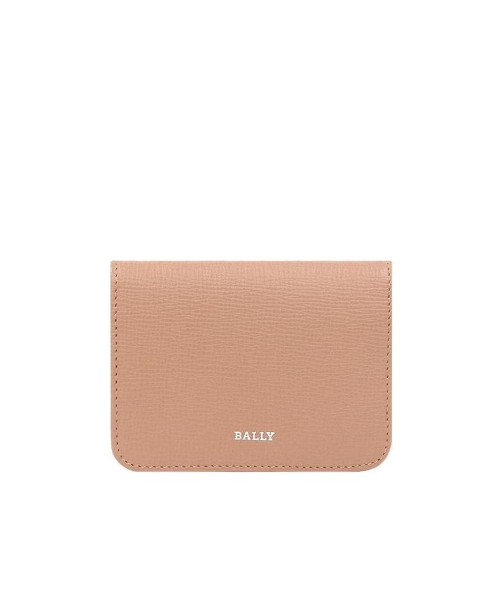 Bally Logo Details Wallet In Nude