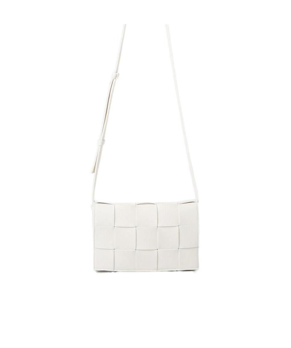 Bottega Veneta Cassette Shoulder Bag In White