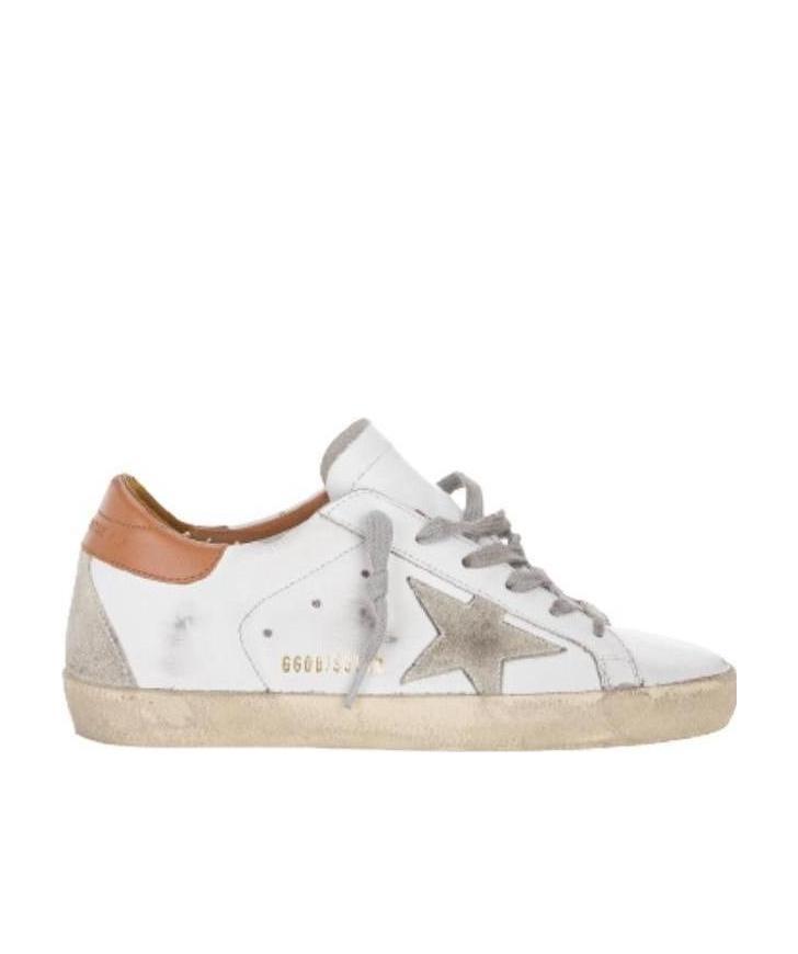 Golden Goose Leather Super-star Sneaker In White