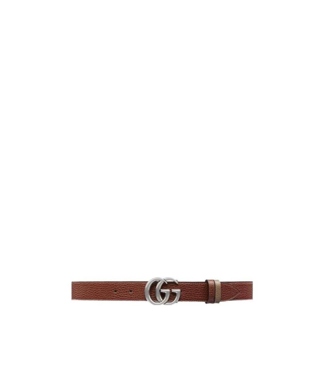 Gucci Gg Marmont Reversible Belt In Brown