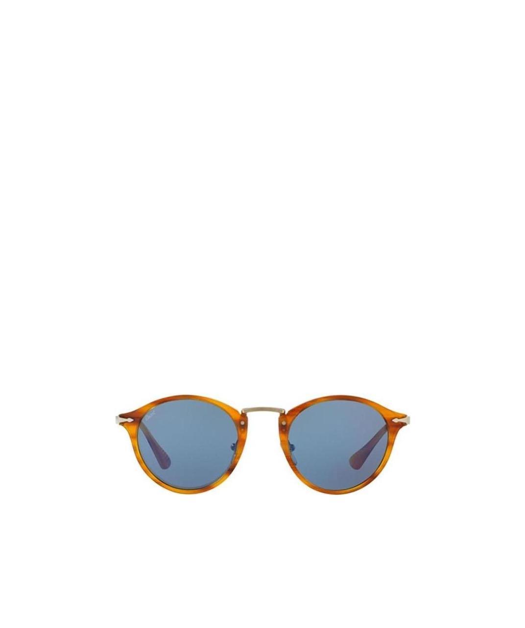 Persol Calligrapher Round Frame Sunglasses In Blue