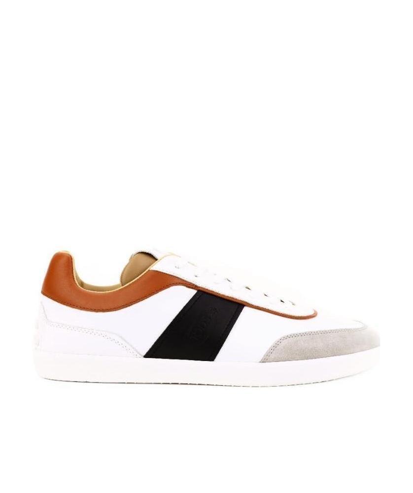 Tod's Tabs Leather Low-top Sneakers In White