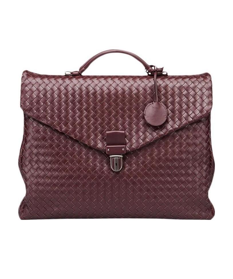 Bottega Veneta Weave A Detail Handbag In Red