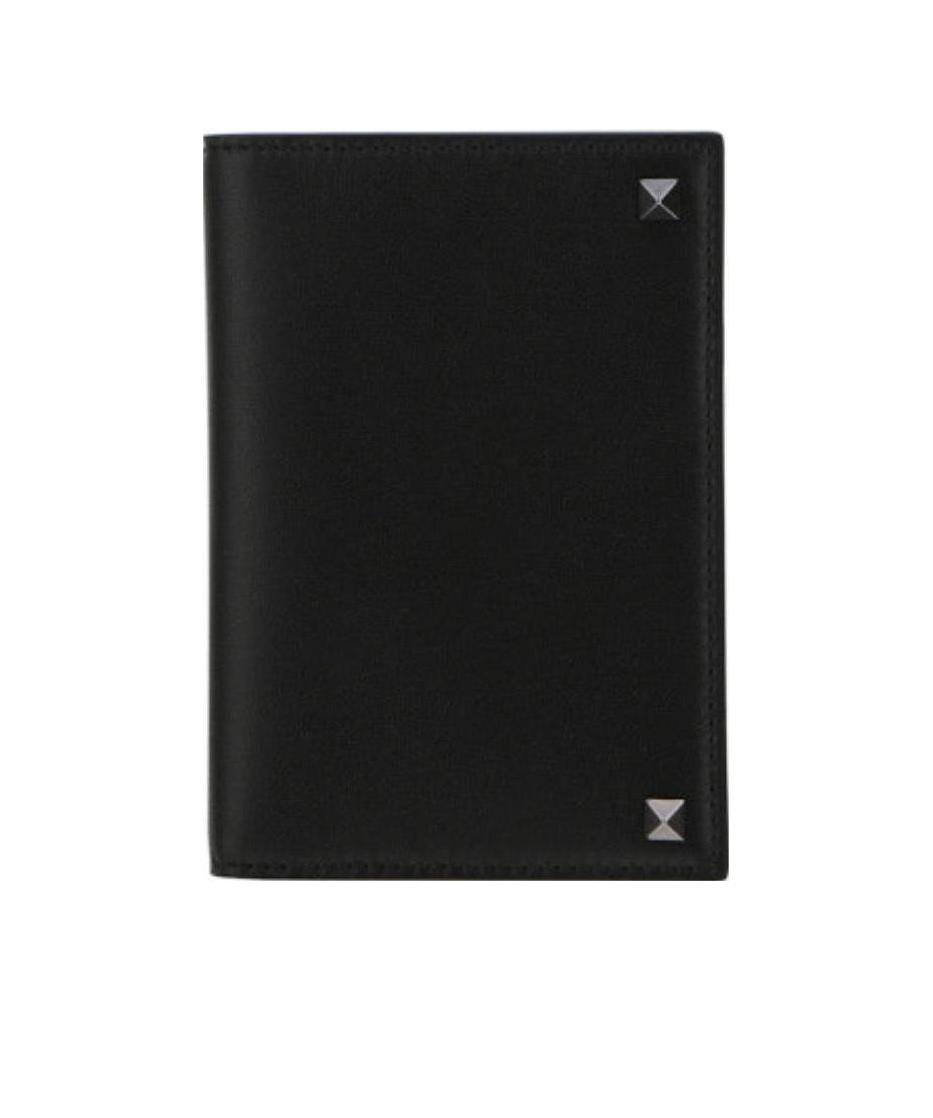 Valentino Fold Wallet In Half In Black
