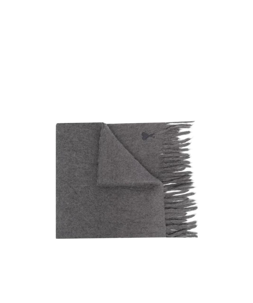 Ami Alexandre Mattiussi Logo Scarf In Black