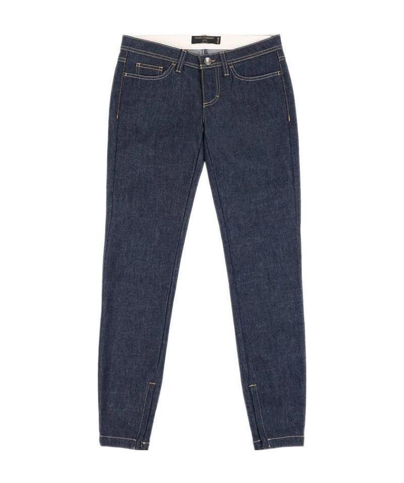 Dolce & Gabbana Logo Details Jeans In Black