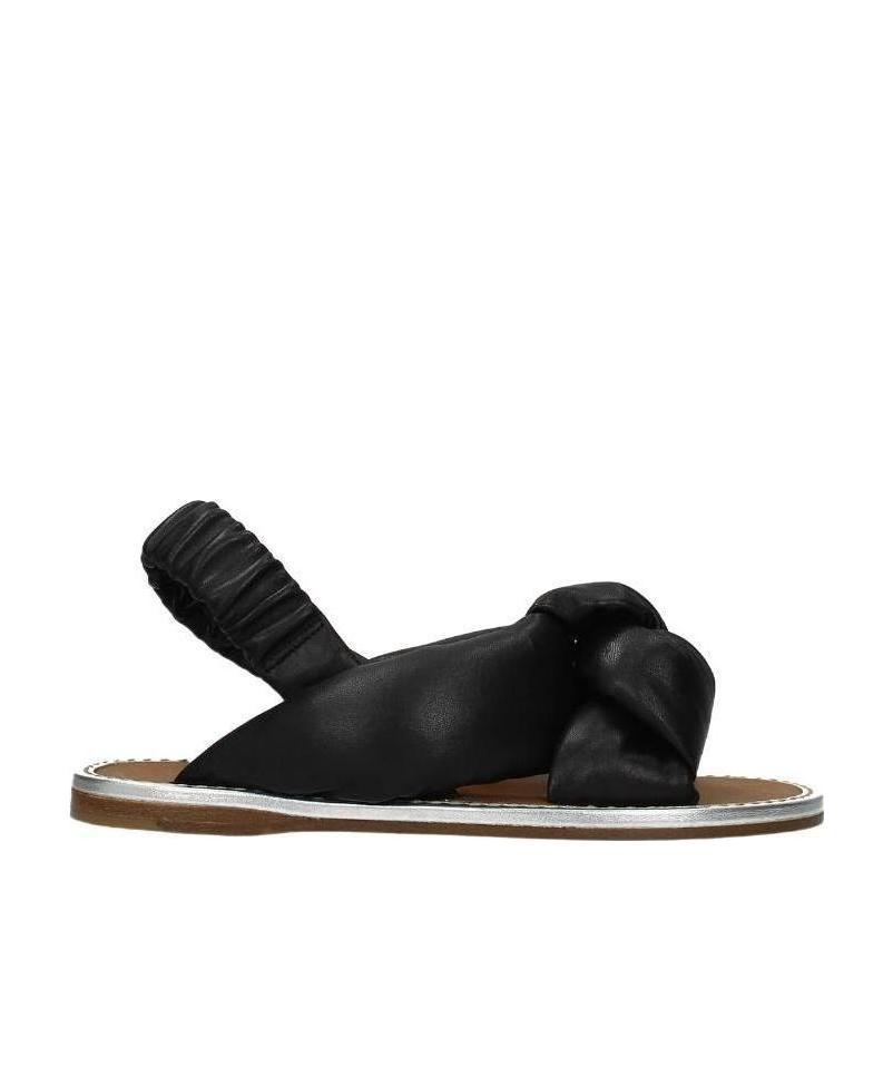 Miu Miu Black Logo Design Sandals In Black