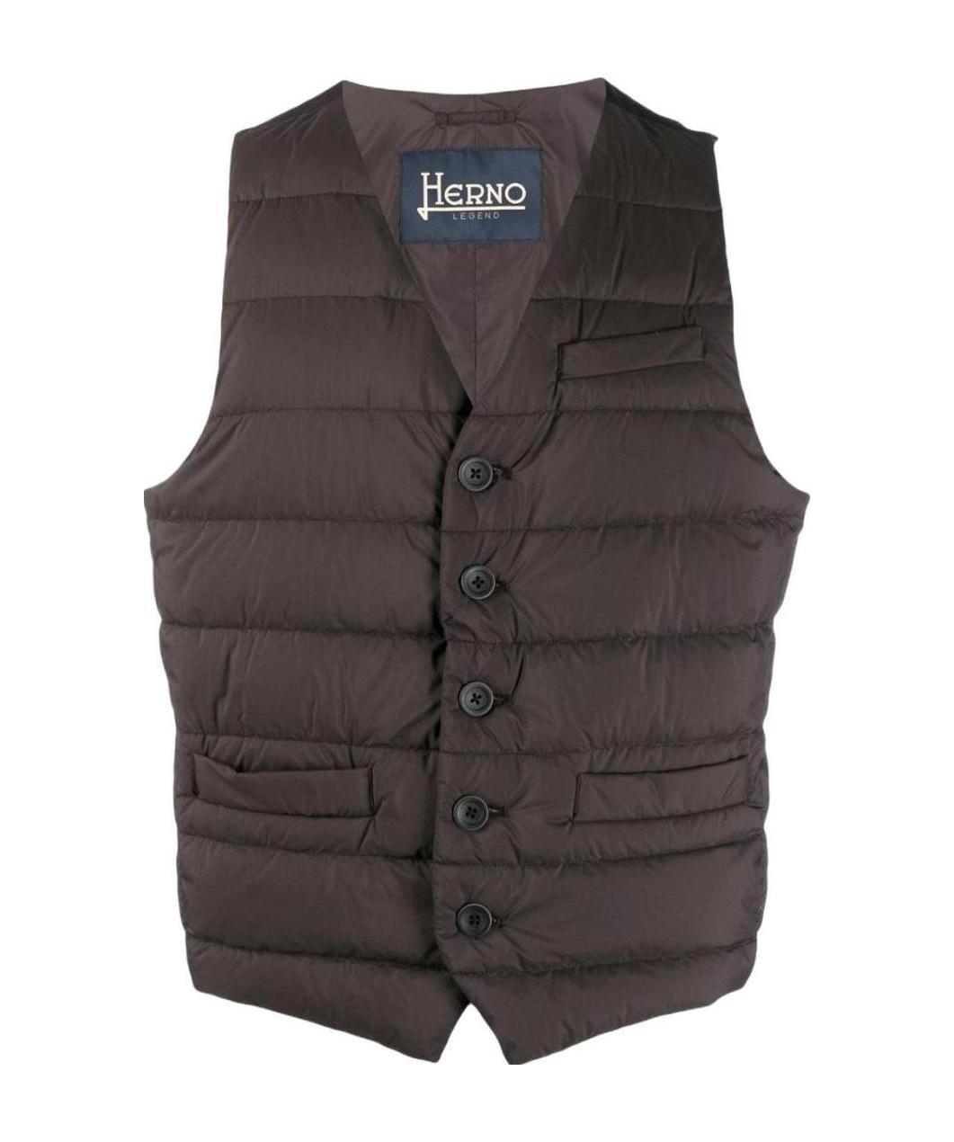 Shop Herno Padded Gilet In Black