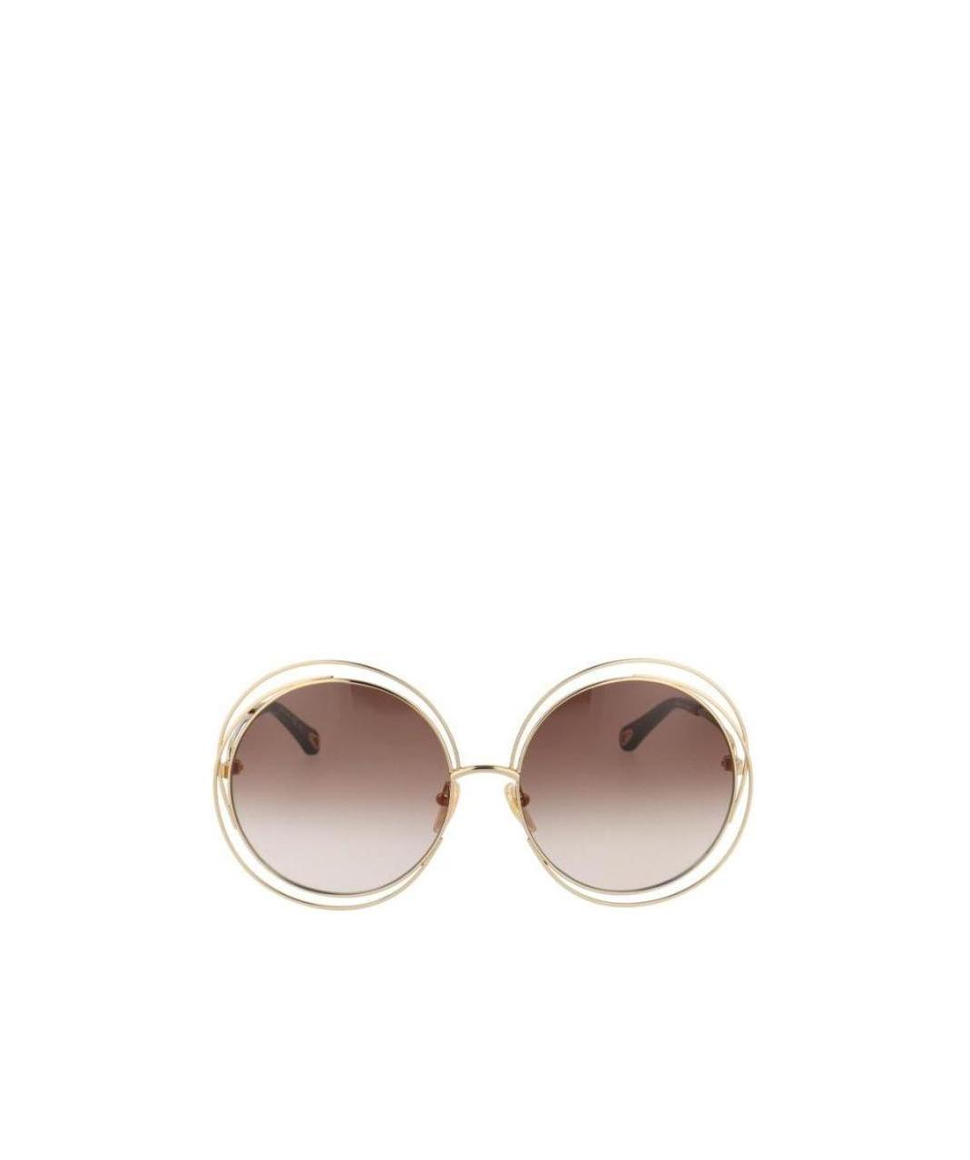 Chloé Round-frame Sunglasses In Nude