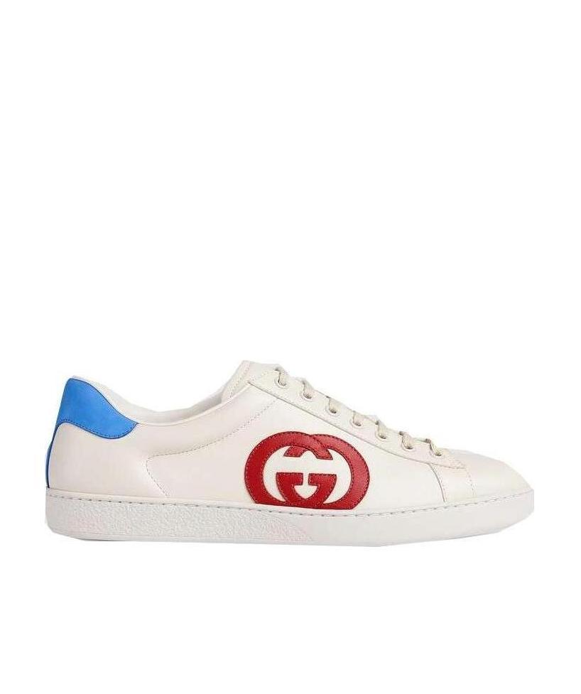 Gucci Ace Logo-patch Sneakers In White