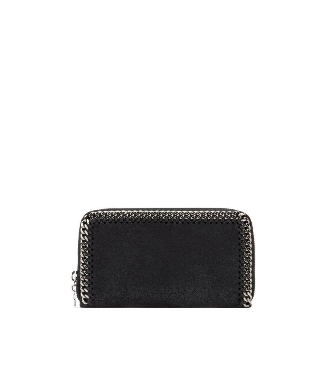 Stella Mccartney Stella Mc Cartney Blue Recycled Polyester Wallet In Black