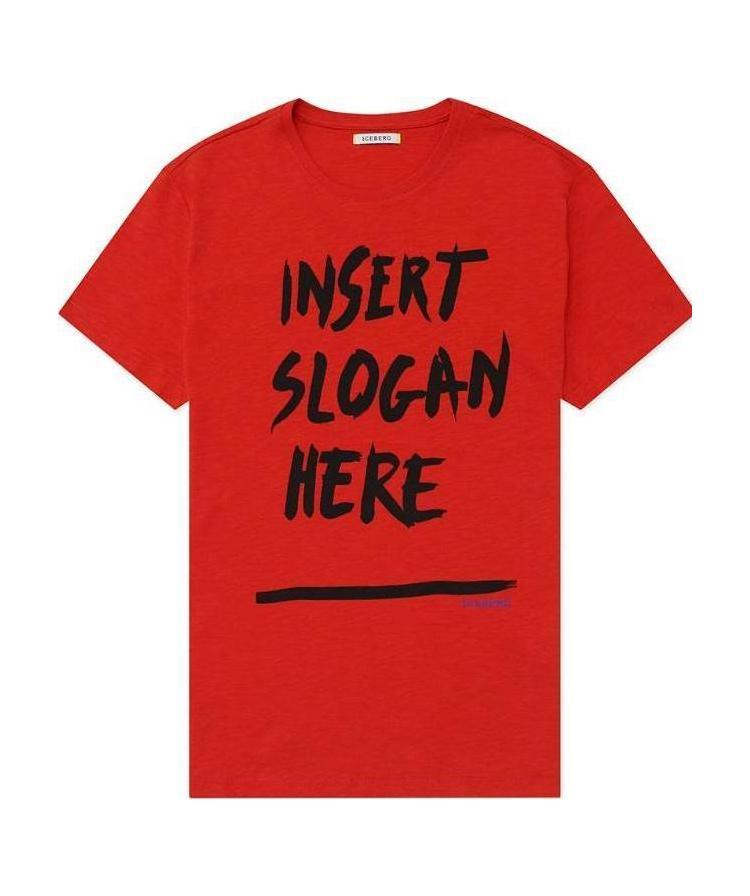 Iceberg Round-necked Logo T-shirt In Red