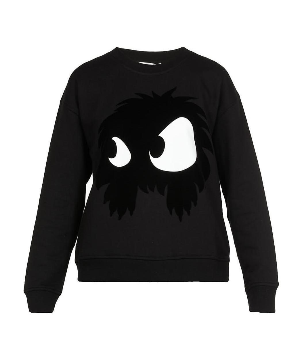 Mcq By Alexander Mcqueen Cotton Round-neck Sweatshirt In Black