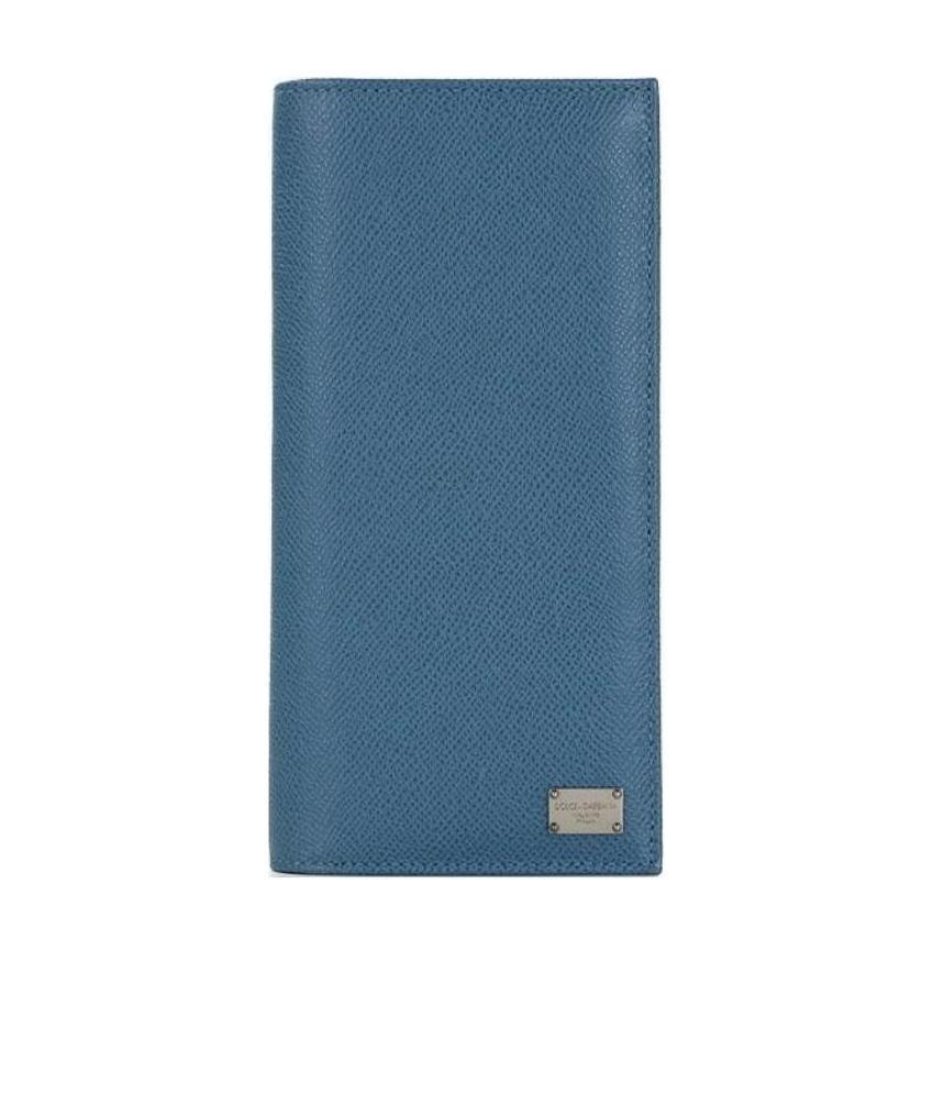 Dolce & Gabbana Logo Details Wallet In Blue