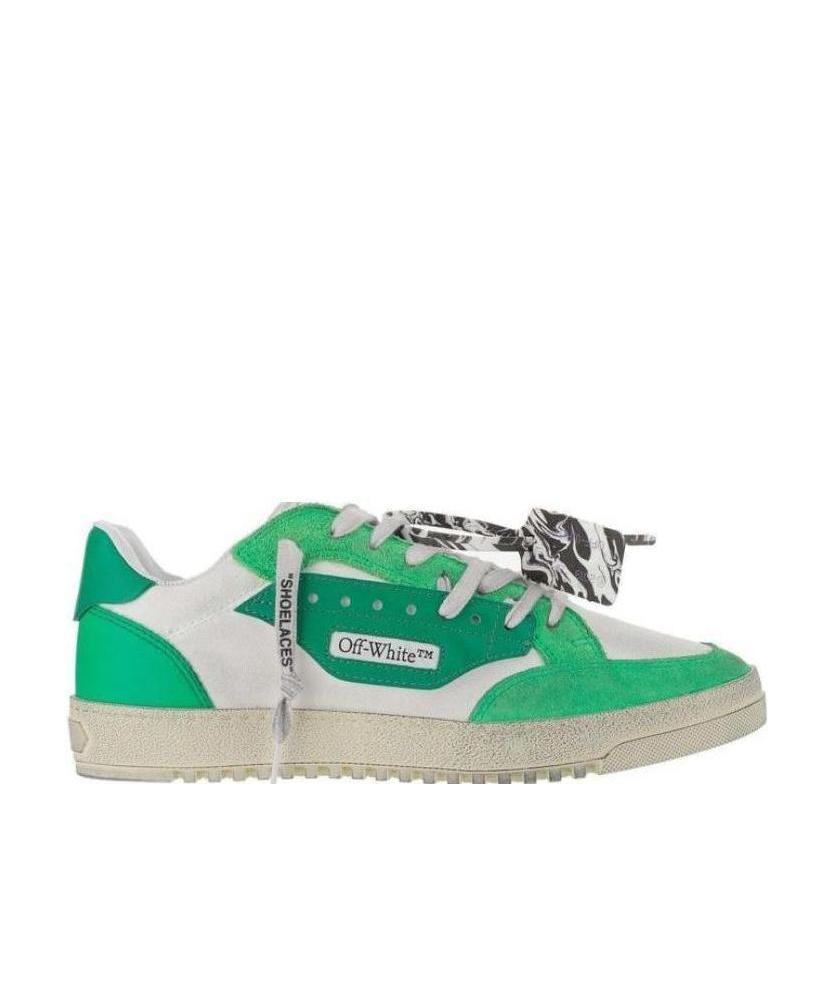 Off-white Vulcanized 5.0 Low-top Sneakers In Green