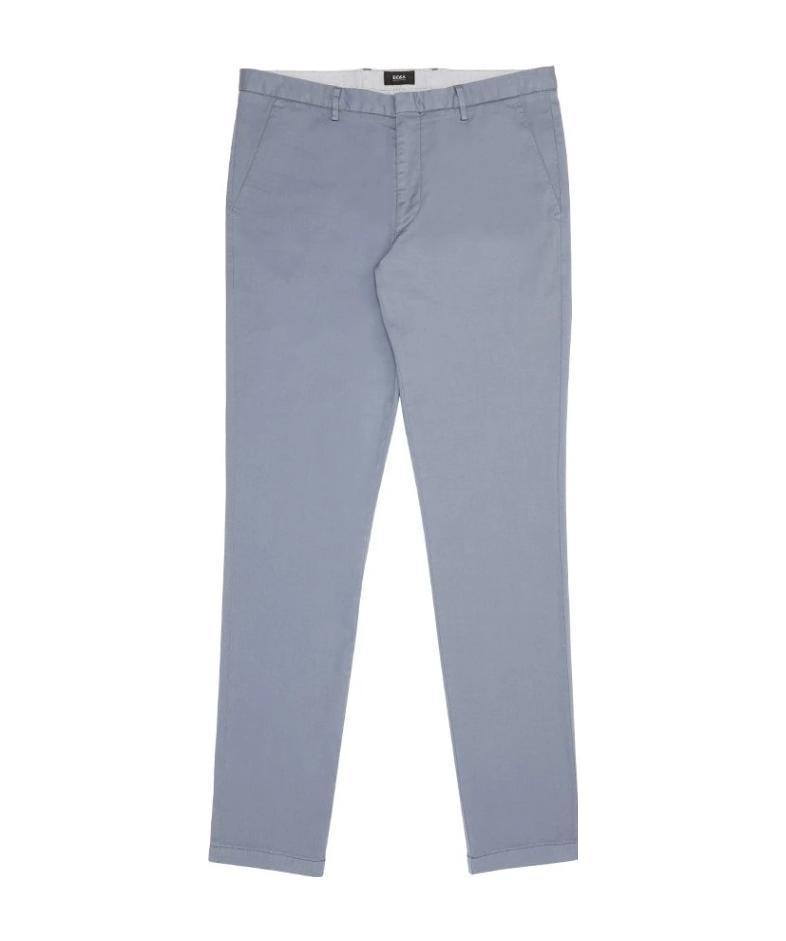 Hugo Boss Logo Casual Pants In Gray