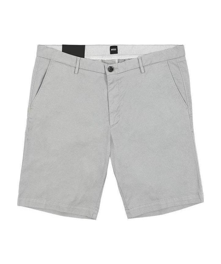 Hugo Boss Logo Shorts In Gray