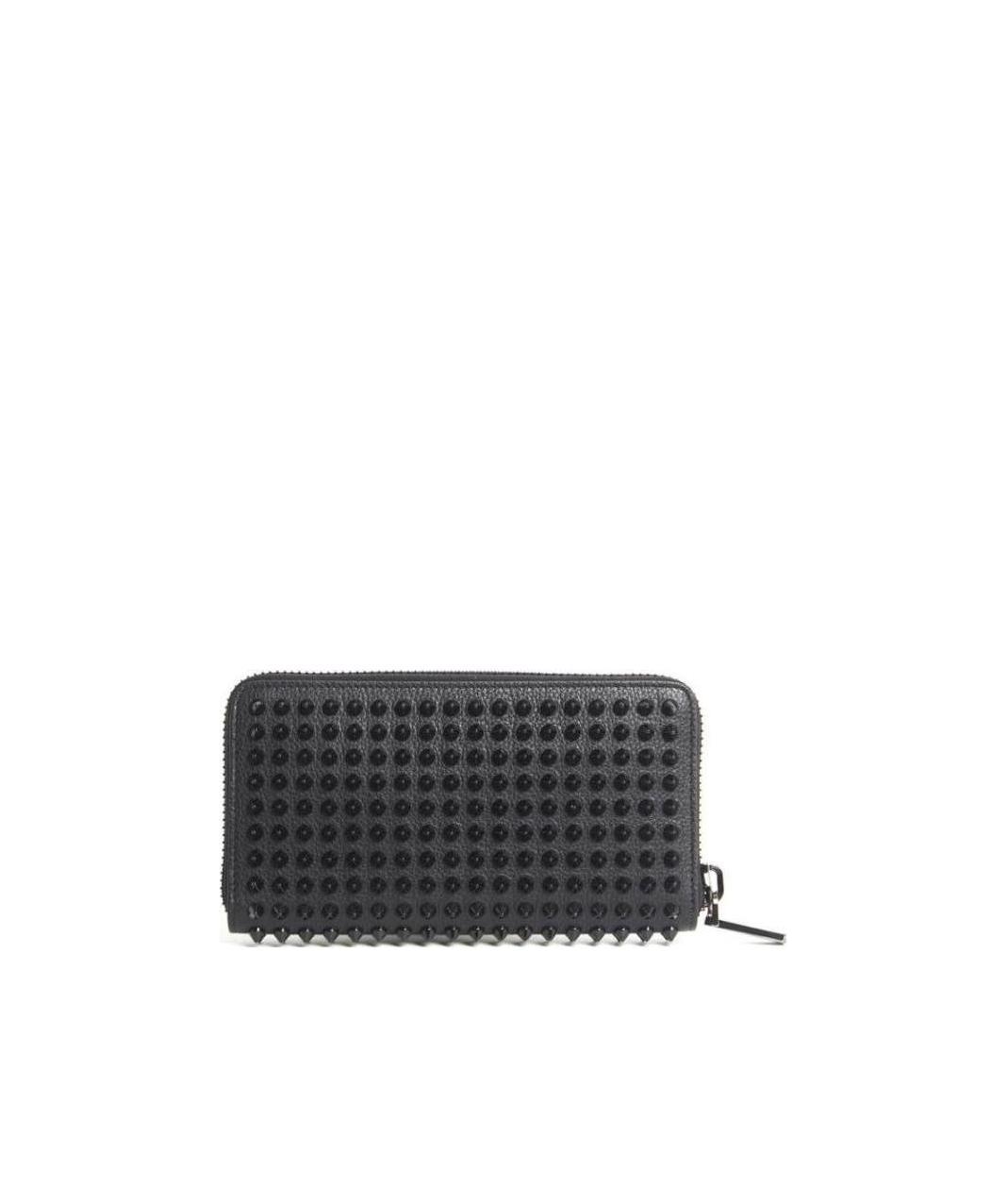 Christian Louboutin Panettone Studded Wallet In Black