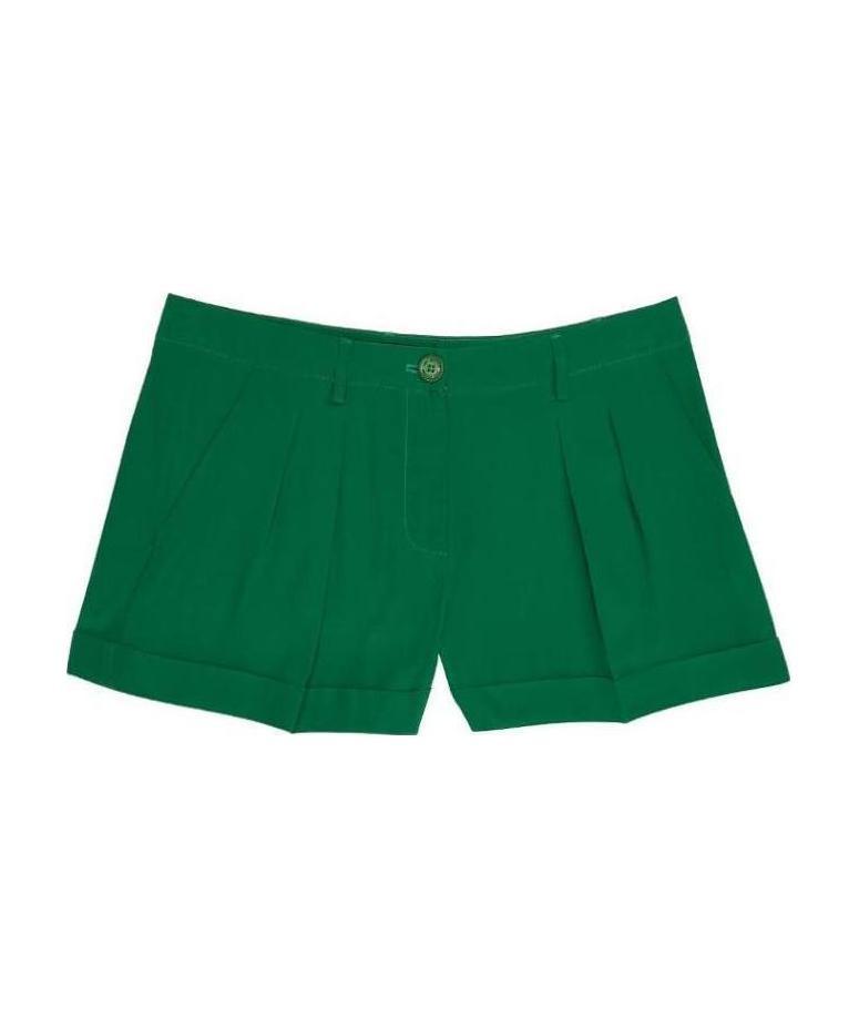 Moschino Logo Detail Shorts In Green