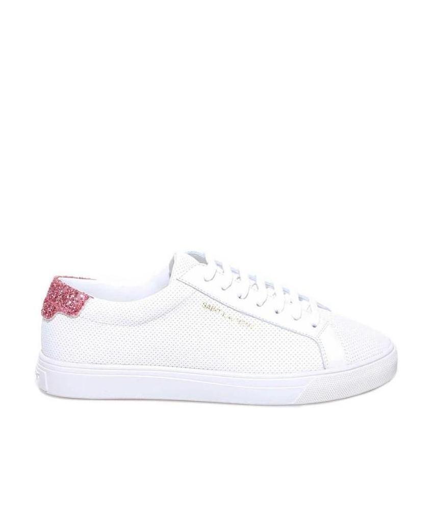 Saint Laurent Low-strapped Casual Sneakers In White