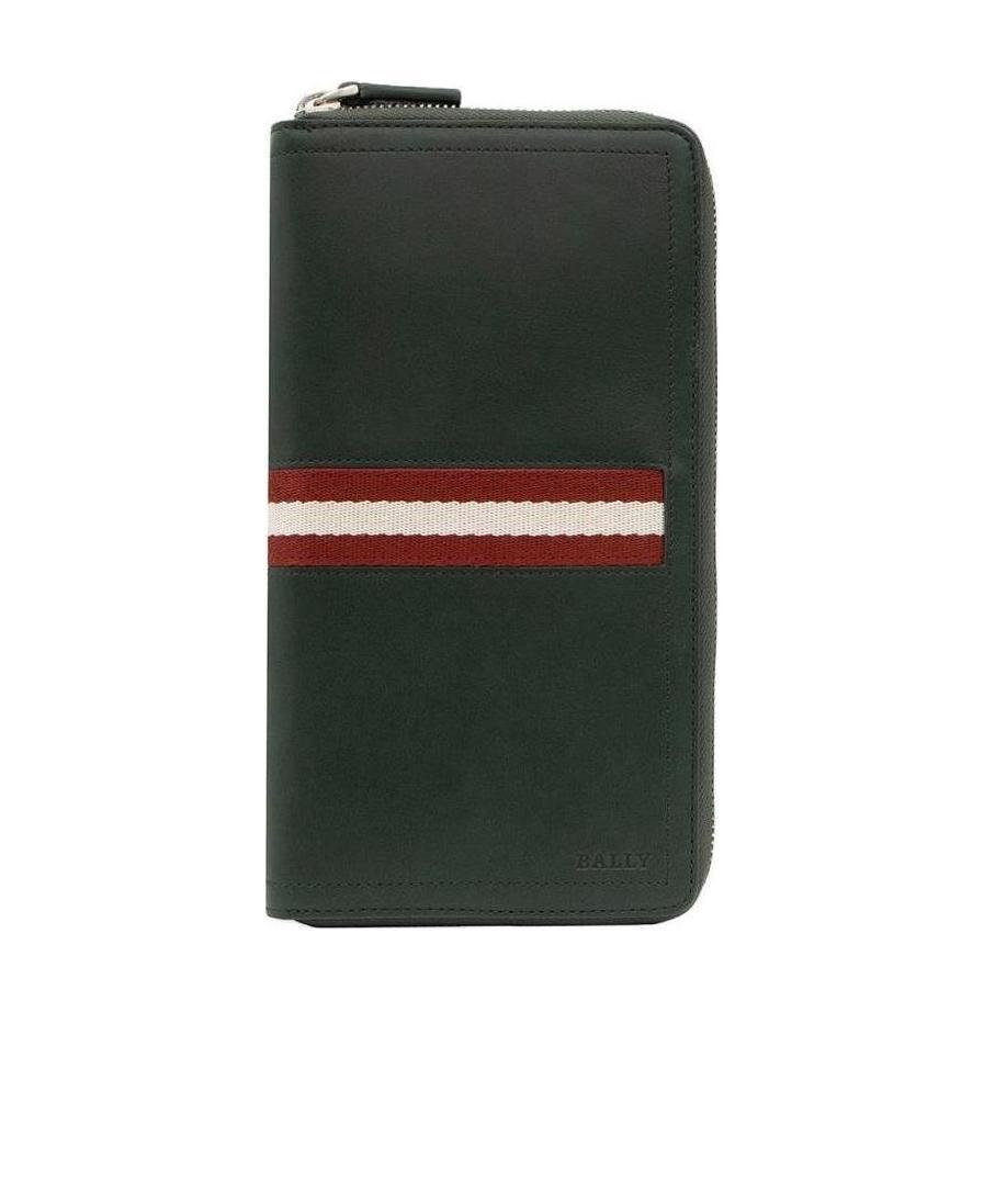Bally Logo Details Wallet In Green