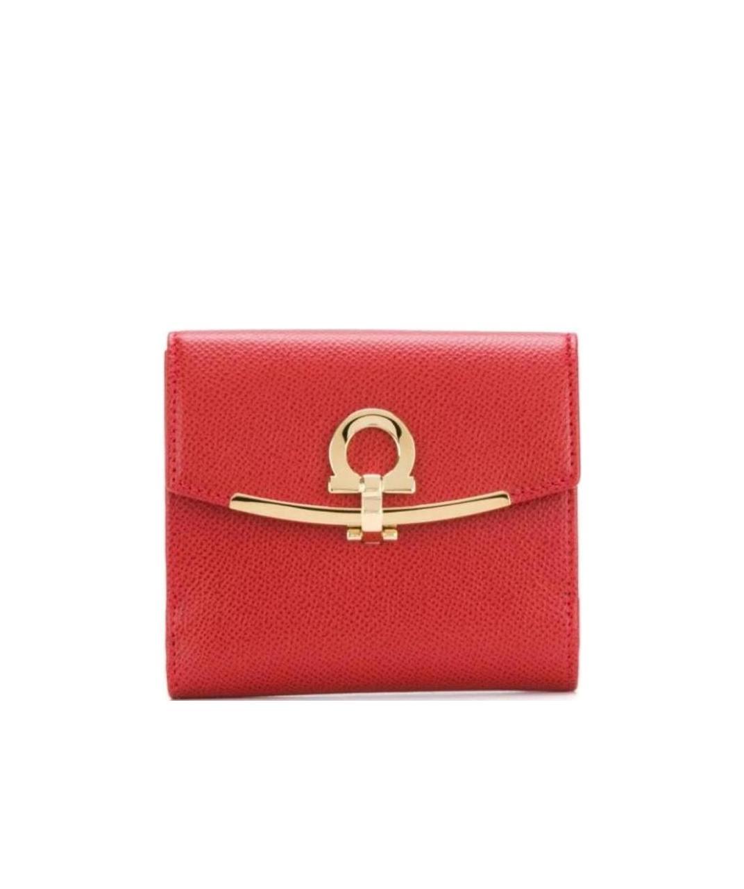 Ferragamo Gancio Snap Wallet In Nude