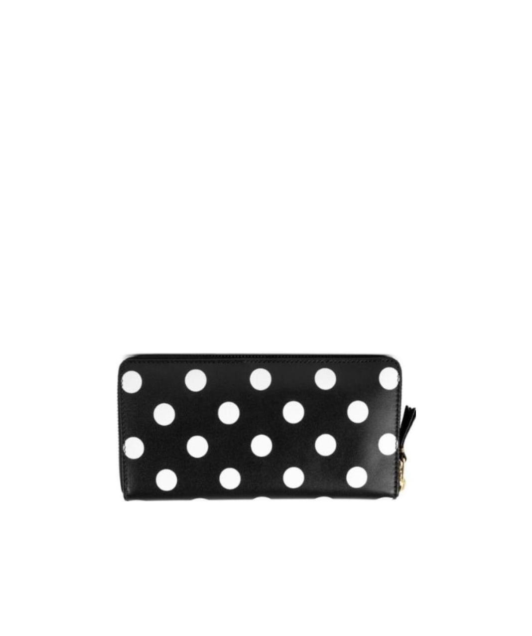 Comme Des Garçons Polka Dot Wallet In Black