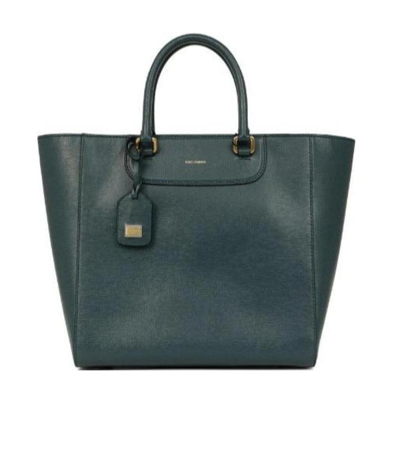 Dolce & Gabbana Logo Details Handbag In Green