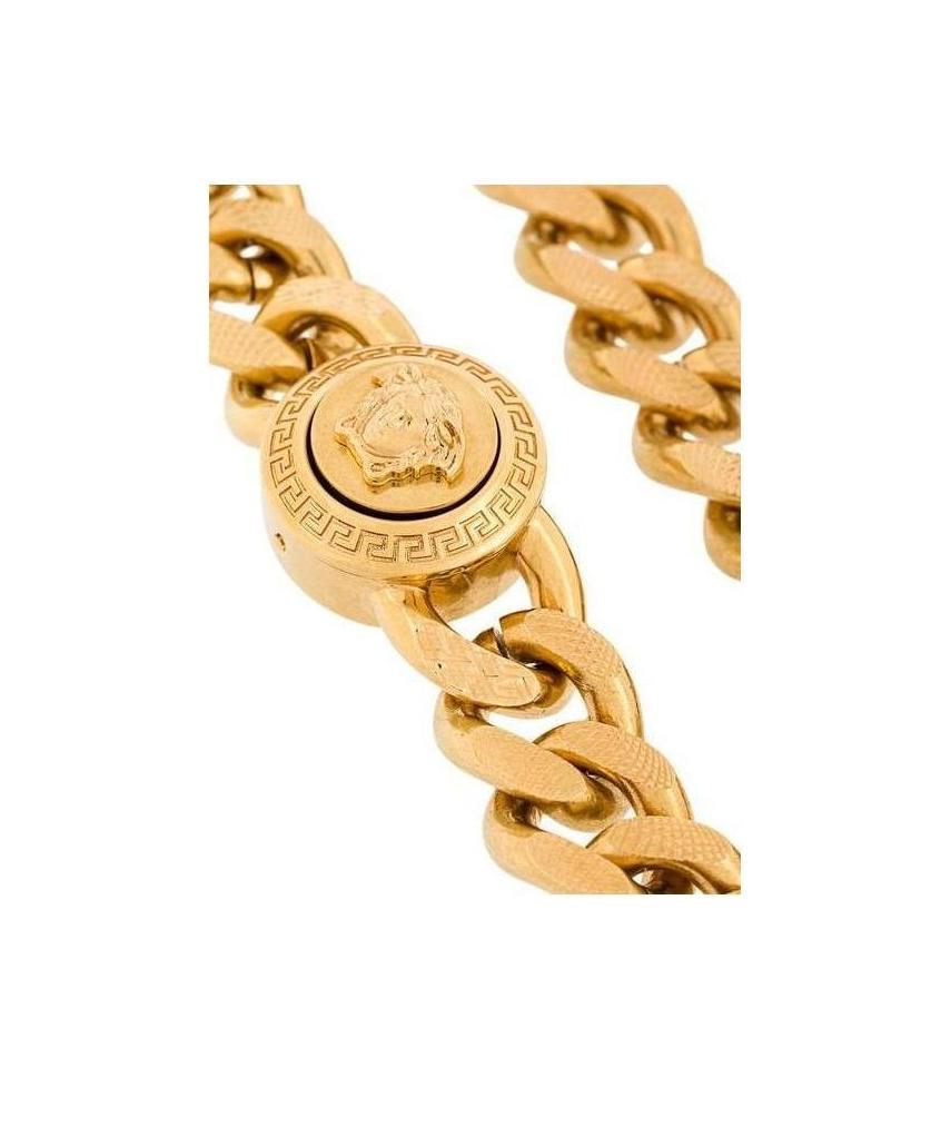 Versace Chain Medusa Bracelet In Yellow