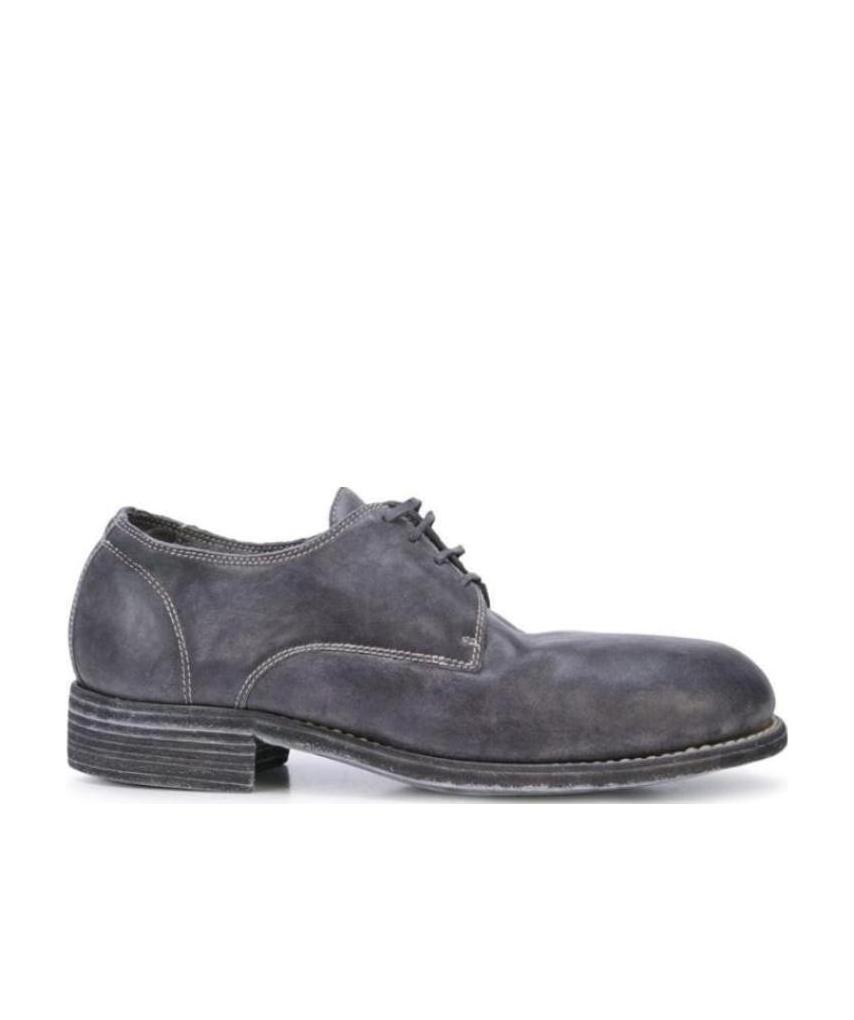 Guidi 992 Lacing Oxford Shoes In Black
