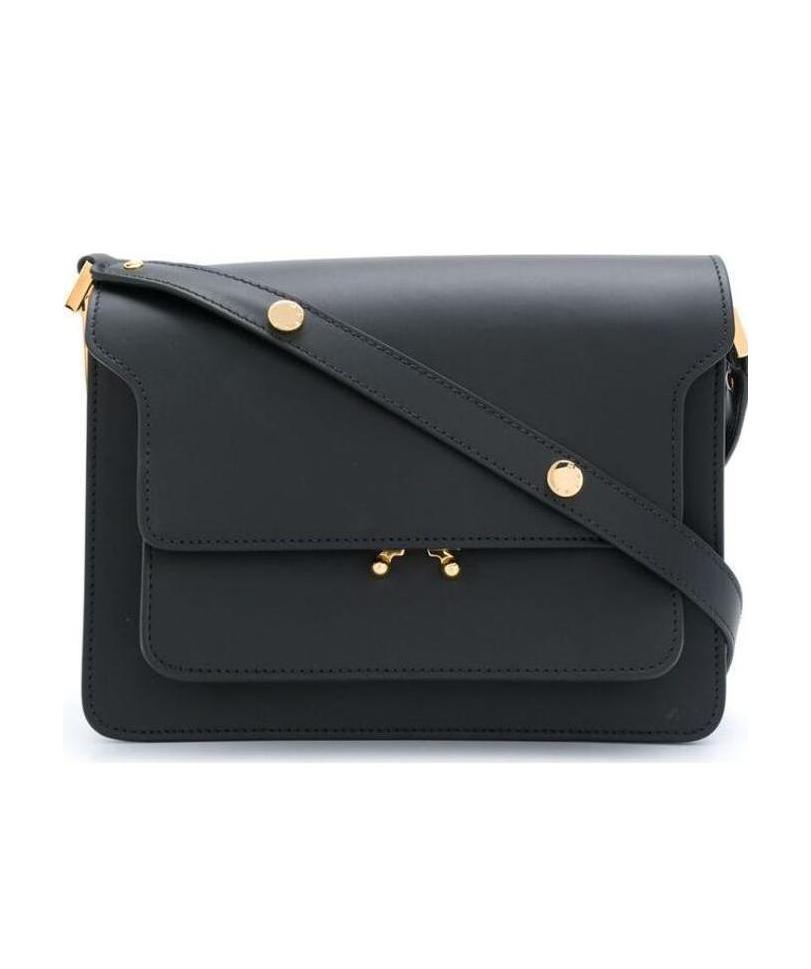 Marni Trunk Shoulder Bag In Black