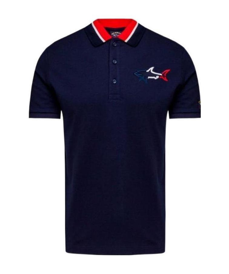 PAUL & SHARK LOGO DETAILS POLO SHIRT 